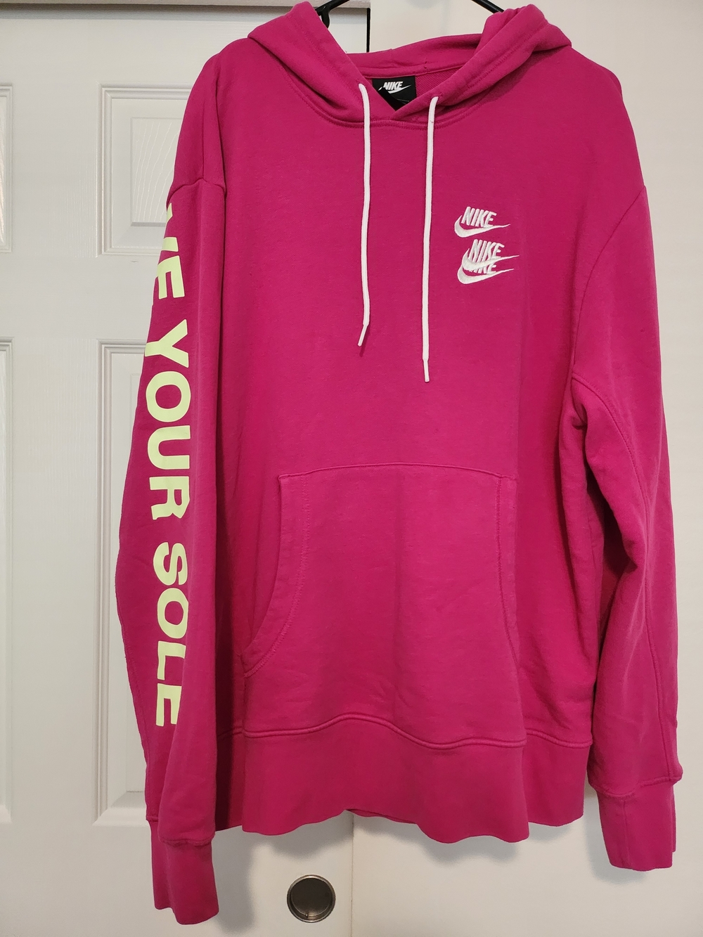 Nike World Tour Fireberry Pink Graphic Hoodie